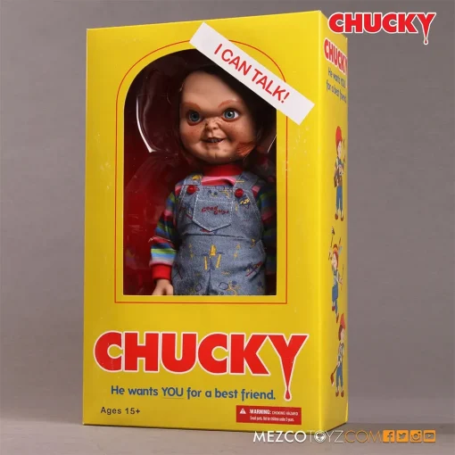 mezco-toyz-childs-play-talking-chucky-action-figure-SNEERING-FACE