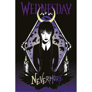 wednesday-nevermore-raven-large-maxi-poster-61-x-91cm