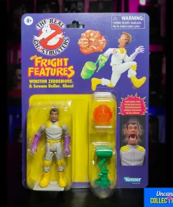 the-real-ghostbusters-kenner-classics-winston-zeddemore-scream-roller-ghost-5-inch-action-figure