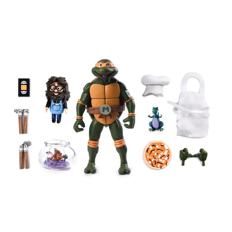 neca-teenage-mutant-ninja-turtles-cartoon-ultimate-michelangelo-pizza-club-vhs-7-inch-action-figure