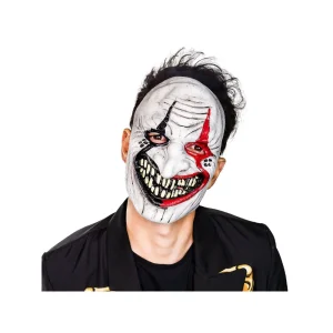 Sinister Jester Half Head Rubies Mask - Adult Sized