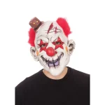 Top Hat Horror Clown With Hair Full Head Mask - Adult Sized