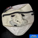 Sinister Jester Half Head Horror Mask - Adult Sized Bristol Novelty Mask