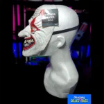 Sinister Jester Half Head Horror Mask - Adult Sized Bristol Novelty Mask