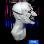 Sinister Jester Half Head Horror Mask - Adult Sized Bristol Novelty Mask