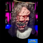 Zombie Mask With Hair - Adult Sized Bristol Novelty Mask