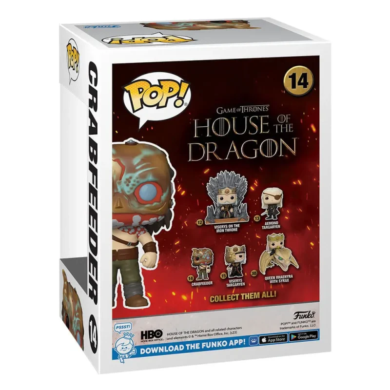 Funko POP GOT House of the Dragon Crabfeeder #14 Vinyl Figure