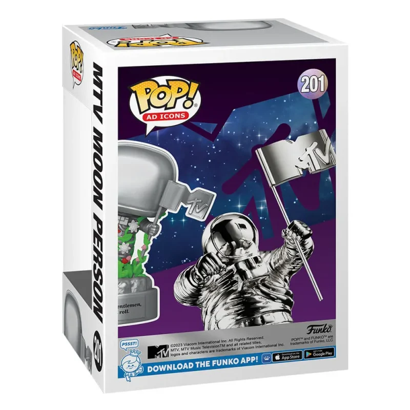 Funko POP Ad Icons MTV Moon Person #201 Vinyl Figure