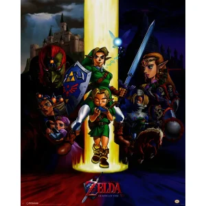 Legend Of Zelda Ocarina Of Time Poster 40 x 50cm