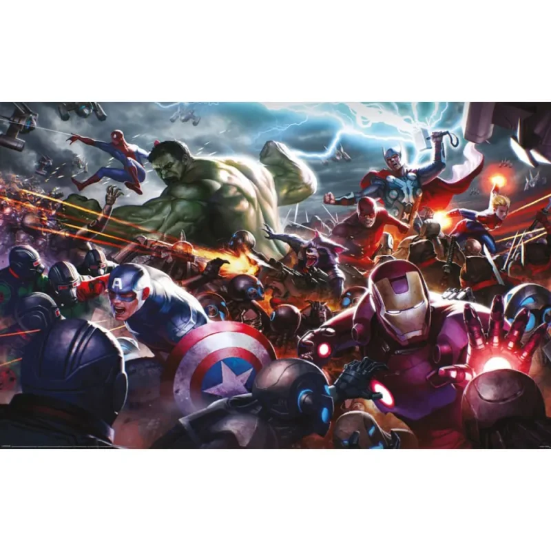 Marvel Future Fight Heroes Assault Large Maxi Poster 61 x 91 cm