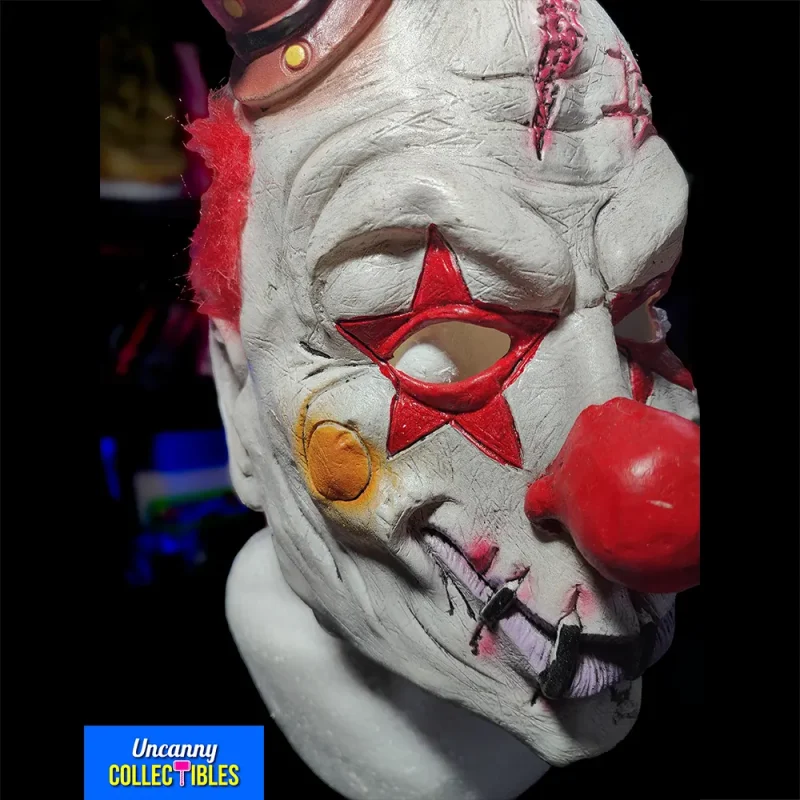 Top Hat Horror Clown With Hair Full Head Mask - Adult Sized