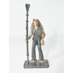 Star Wars The Phantom Menace Jar Jar Binks 3.75 Inch Action Figure With CommTech Chip