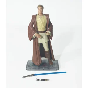 Star Wars The Phantom Menace Obi Wan Kenobi Naboo 3.75 Inch Action Figure With CommTech Chip