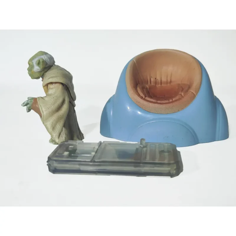 Star Wars The Phantom Menace Yoda With Jedi Council Chair 3.75 Inch Action Figure With CommTech Chip