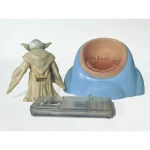 Star Wars The Phantom Menace Yoda With Jedi Council Chair 3.75 Inch Action Figure With CommTech Chip