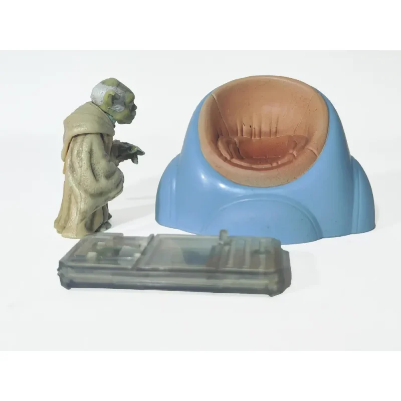 Star Wars The Phantom Menace Yoda With Jedi Council Chair 3.75 Inch Action Figure With CommTech Chip