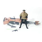 Star Wars Power of the Force Speeder Bike With Luke Skywalker In Endor Gear 3.75 Inch Action Figure