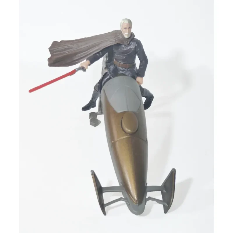 Star Wars Saga Attack Of The Clones Darth Tyranus Geonosian Speeder Bike 3.75 Inch Action Figure