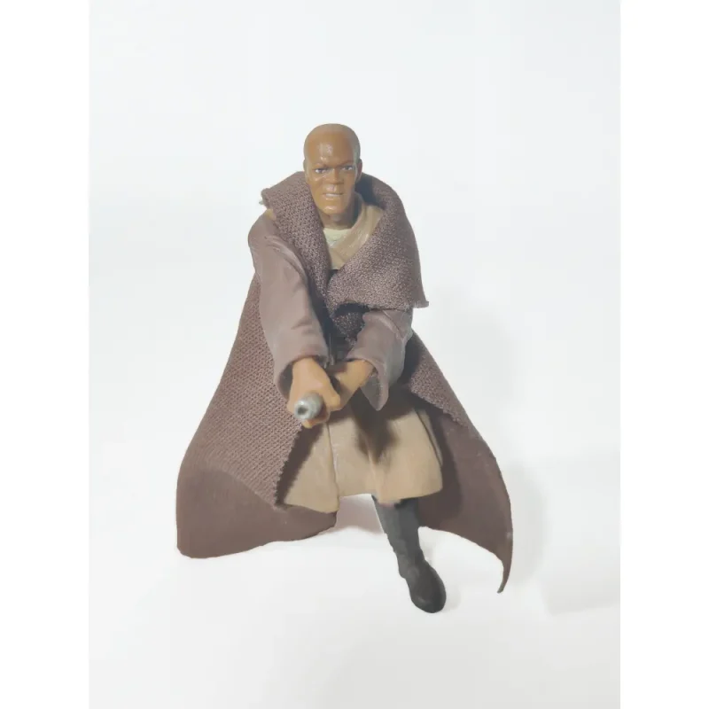 Star Wars Saga Attack Of The Clones Mace Windu Arena Confrontation 3.75 Inch Action Figure