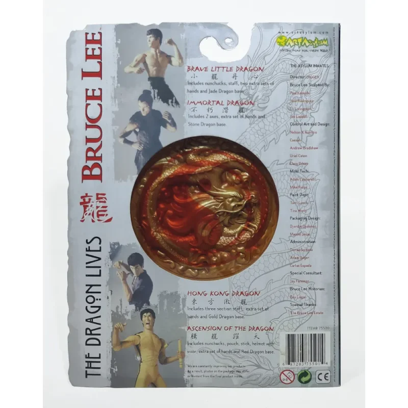 Bruce Lee The Dragon Lives Hong Kong Dragon 6-Inch Art Asylum Action Figure