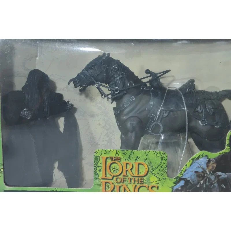 Lord Of The Rings FOTR Ringwraith And Horse Toy Biz Action Figure With Light Up Eyes & Galloping Action