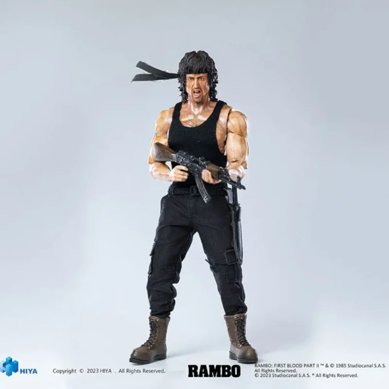 Rambo First Blood Part II John Rambo Hiya Toys Exquisite Super 1/12 Scale Action Figure