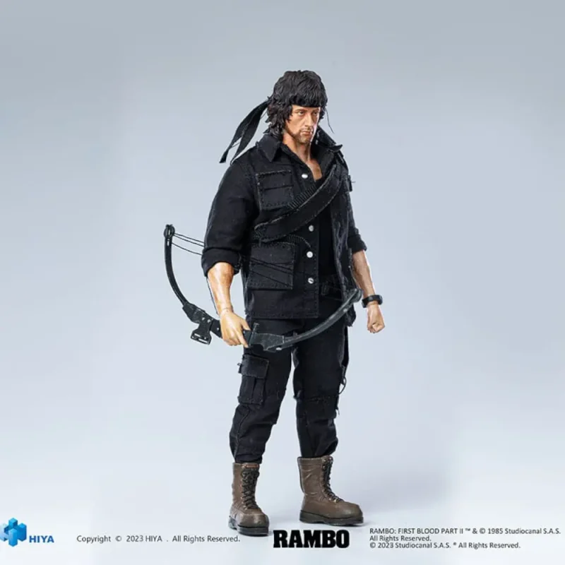 Rambo First Blood Part II John Rambo Hiya Toys Exquisite Super 1/12 Scale Action Figure