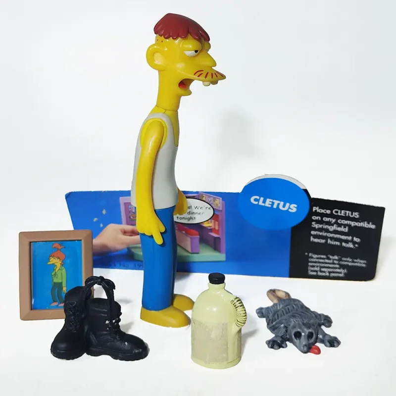 The Simpsons Cletus World Of Springfield 4.5-Inch Playmates Toys Action Figure