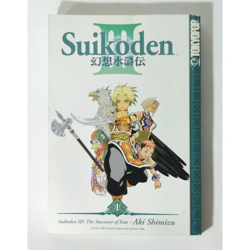 Suikoden III Manga Volume 1-3 Aki Shimizu Tokyopop - English Language