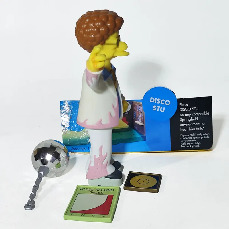 The Simpsons Disco Stu World Of Springfield 4.5-Inch Playmates Toys Action Figure