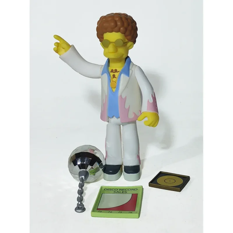 The Simpsons Disco Stu World Of Springfield 4.5-Inch Playmates Toys Action Figure