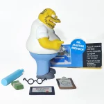 The Simpsons Dr Marvin Monroe World Of Springfield 4.5-Inch Playmates Toys Action Figure