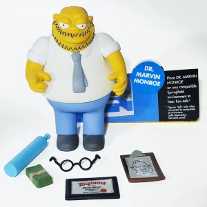 The Simpsons Dr Marvin Monroe World Of Springfield 4.5-Inch Playmates Toys Action Figure