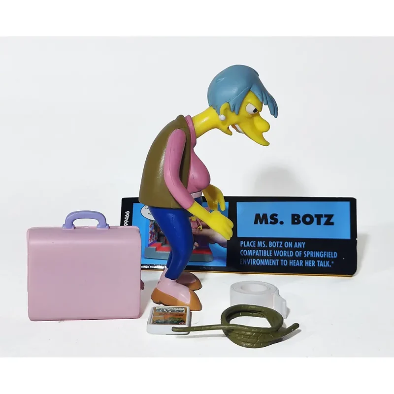 The Simpsons Ms Botz World Of Springfield 4.5-Inch Playmates Toys Action Figure