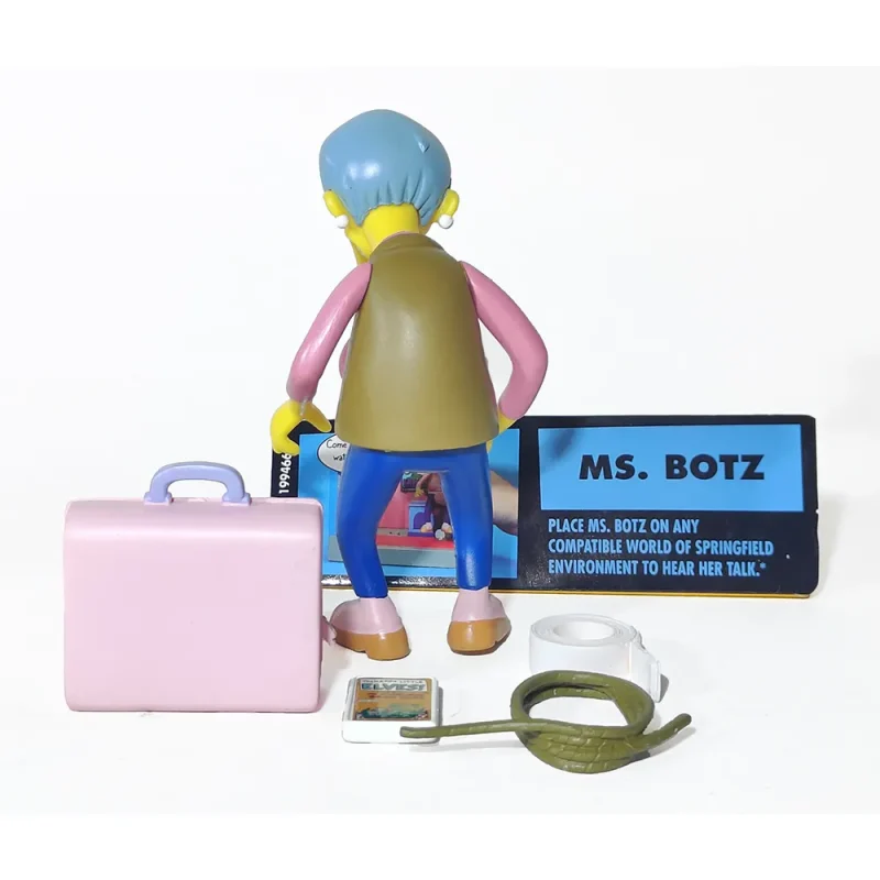 The Simpsons Ms Botz World Of Springfield 4.5-Inch Playmates Toys Action Figure