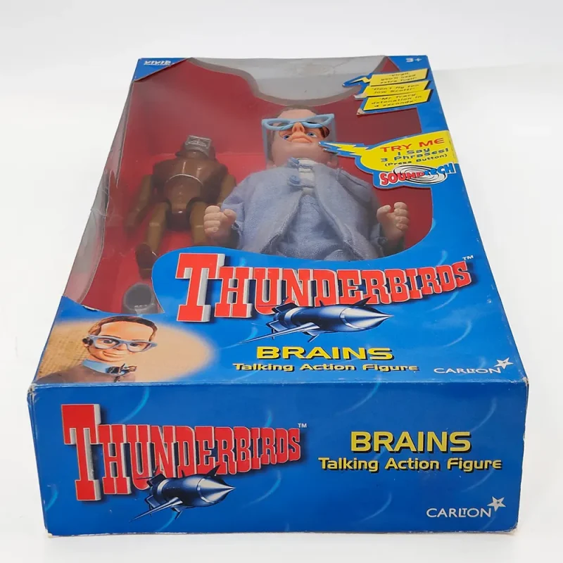 Thunderbirds Brains 12-Inch Talking Action Figure 1999 Vivid Gerry Anderson