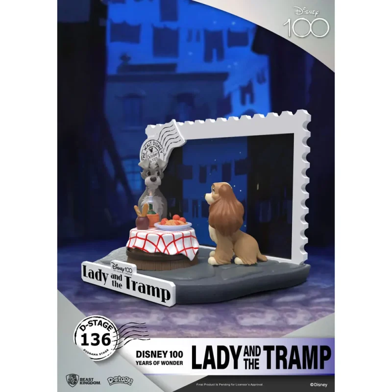 Disney 100th Anniversary Lady and the Tramp D-Stage Diorama