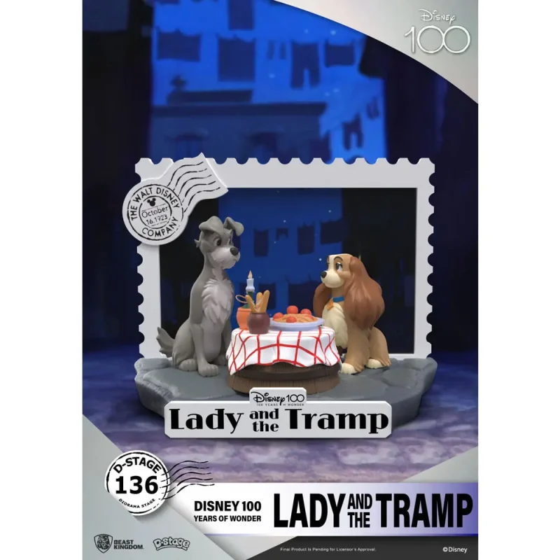 Disney 100th Anniversary Lady and the Tramp D-Stage Diorama