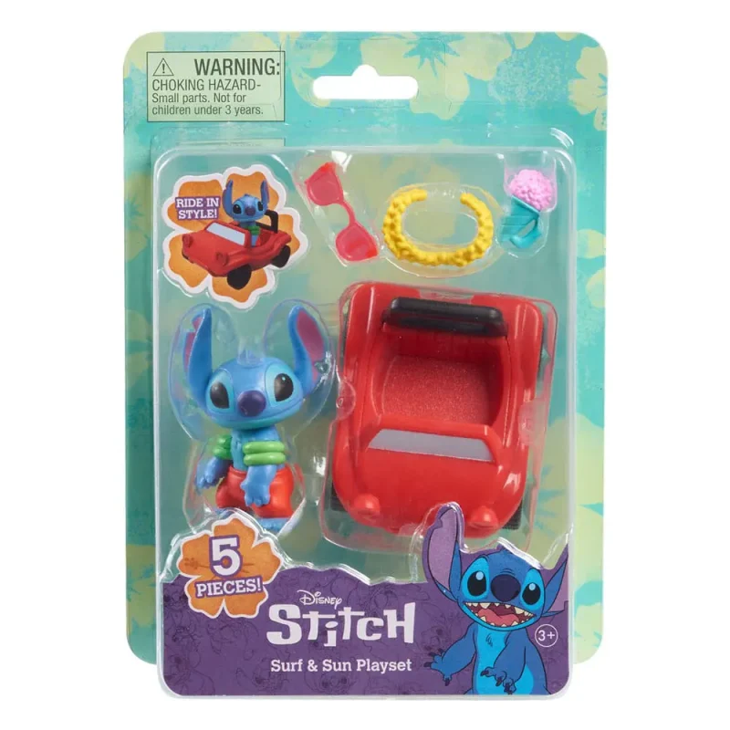 Disney Lilo & Stitch Surf & Fun Stitch Mini Figure Playset By Just Play