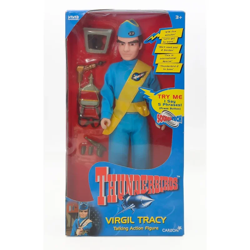 Thunderbirds Virgil Tracy 12-Inch Talking Action Figure 1999 Vivid Gerry Anderson box 2