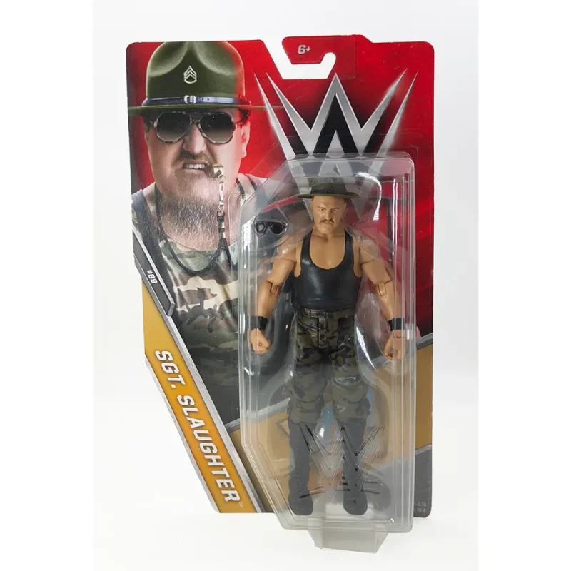 WWE Sgt Slaughter Basic Series #69 6-Inch Mattel Action Figure