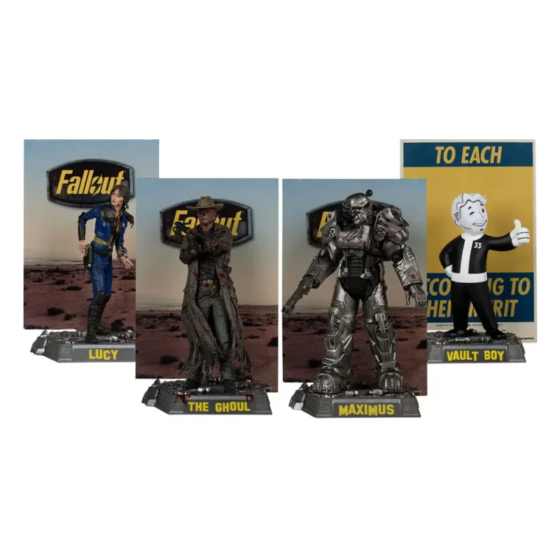 Fallout TV Series 4-Pack Lucy Maximus The Ghoul & Vault Boy McFarlane Toys Movie Maniacs