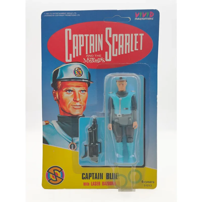 Captain Scarlet Captain Blue 3.75″ Vivid Imaginations Action Figure 1993 Gerry Anderson