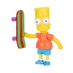 The Simpsons Bart Simpson With Skateboard Jakks Pacific 6 cm Action Figure