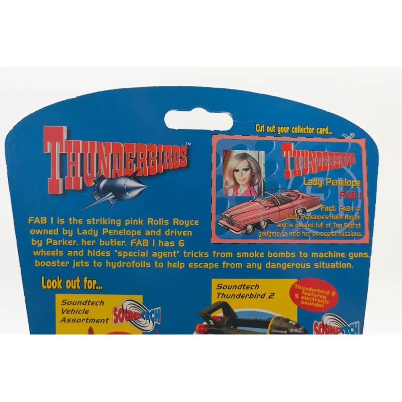 Thunderbirds Soundtech FAB 1 Lady Penelopes Rolls Royce Car With Sounds 1999 Vivid Gerry Anderson