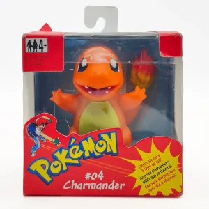 Pokemon #04 Charmander 1999 Hasbro Action Figure With Electronic Voice and Light Up Tail