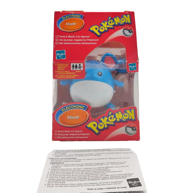 Pokemon Marill Hasbro Action Figure With Electronic Voice - 2000