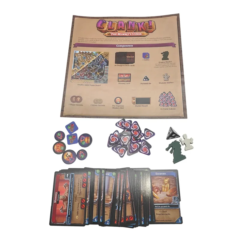 CLANK! The Mummy's Curse Expansion by Renegade Games Complete