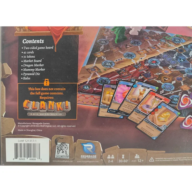 CLANK! The Mummy's Curse Expansion by Renegade Games Complete