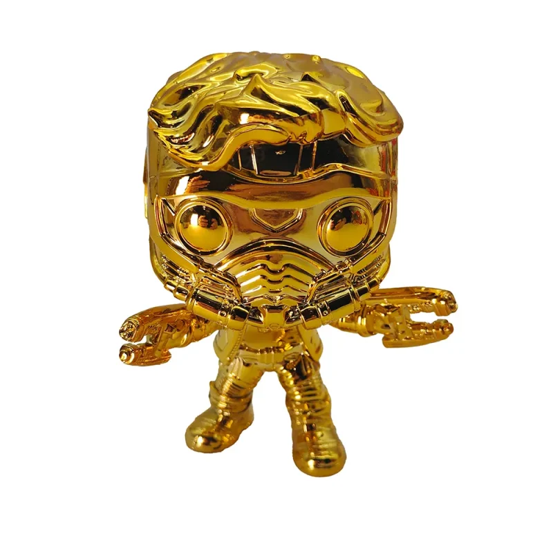 Funko POP Marvel Studios Star Lord #353 Gold Chrome Vinyl Figure